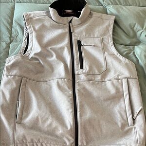 Men's Gray Softshell Vest